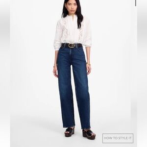 Madewell the perfect vintage wide-leg jean nighthawk wash size 26